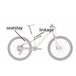 Location of Focus Spine bicycle seatstay and linkage components