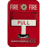 National Time & Signal fire alarm pull station