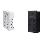 Recalled Aduro Surge Wall Charging Tower w/ 12 Outlets and Dual USB Ports in white and black