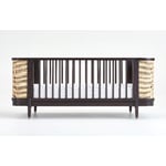 Recalled Crate and Barrel Thornhill Dark Brown and Natural Baby Crib