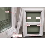Recalled MI Windows and Doors 1620 vinyl single-hung impact window