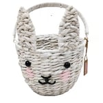Recalled Woven Bunny Basket in Pink
