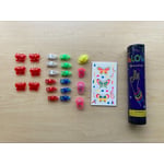 Recalled SNLN Party Supply Toys with Butterfly Clips, Mini Flashlights, Light-Up Ring, Sticker Book and 100-Piece Glow Bracelets