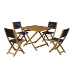 Recalled TJX Foldable wood and rope bistro set chairs