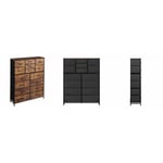 Recalled WLIVE Fabric 15-Drawer Dresser in Rustic Brown