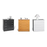 Recalled Prepac 4-drawer chests in black, oak and white finishes