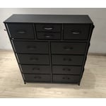 Recalled AOWOS 12-Drawer Dresser in Black (front)