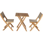 Recalled Foldable Bistro Set Chairs in beige