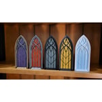 Recalled Prismatic 3D Prints Book Nooks - examples of Fantasy Window colors