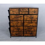 Recalled YaFiti 12-Drawer Rustic Brown Dresser (front view)