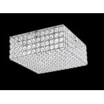 Kichler Krystal Ice ceiling fixture (square chrome finish)