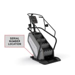 Johnson Health Tech ClimbMills serial number location