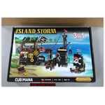 Recalled Cubimana Pirate Ship Building Set box with model number (front)
