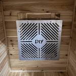 Recalled DIY Sauna Heater Kit (shown assembled in sauna)