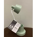 Recalled Place & Time battery-operated desk lamp with USB cord (green)
