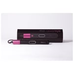 Recalled hair styler (pink) and packaging