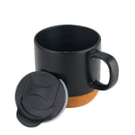 Recalled Accompany USA Ceramic Mugs in black with cork bottom
