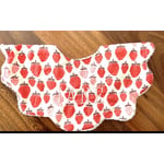 Recalled bib with strawberry print