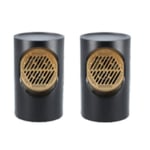 Recalled Black Personal Space Electric Heater - Set of 2