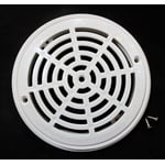 Recalled ABS White Round Pool Main Drain Cover Replacement with Two Screws