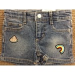 Okie Dokie Denim Patches Shortie shorts