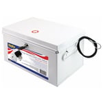 Recalled Helix Metal Lockable Drug Security Chest - closed