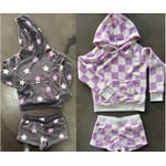 Recalled P.J. Salvage Checker Plush Short Set