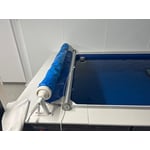 Recalled Manual Retractable Pool Security Cover in open position