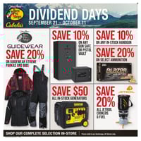 Cabela's + Bass Pro Shops Dividend Days