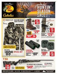 Cabela's + Bass Pro Shops Huntin' Season Sale