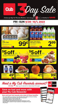 Cub Foods 3 Day Sale