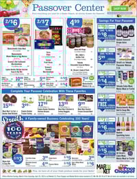 Price Chopper Passover Flyer