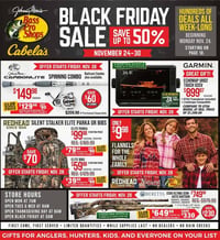 Bass Pro Shops + Cabela's Black Friday Sale