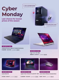 Lenovo Cyber Monday Deals