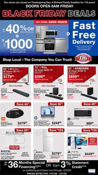 P.C. Richard & Son Black Friday Deals