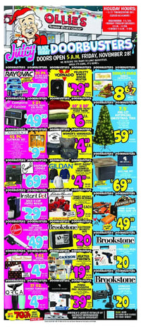 Ollie's Bargain Outlet Black Friday Doorbusters