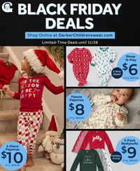 Gerber Childrenswear Black Friday Deals