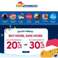Build-A-Bear Workshop Black Friday Savings