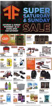 Fleet Farm Super Black Friday Week-End Sale