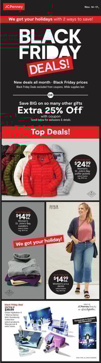JCPenney Early Black Friday Deals