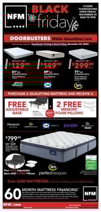 Nebraska Furniture Mart Black Friday Mattress Savings