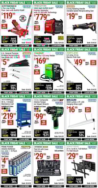 Harbor Freight Ad: Extended Black Friday Sale