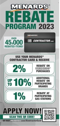 Menards Contract Rebate Program 2023