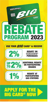 Menards Rebate Program 2023