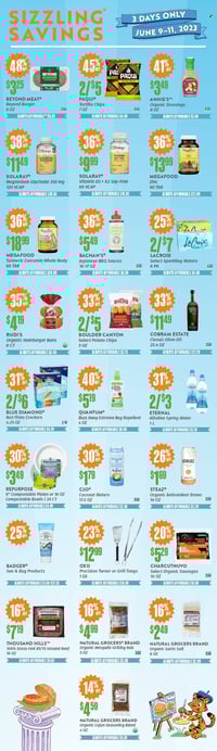 Natural Grocers Sizzling Savings
