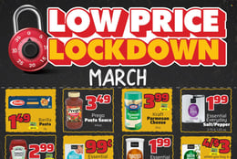 County Market March Low Price Lockdown