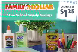 Family Dollar - Back to School Savings