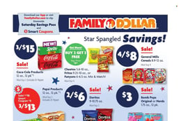 Family Dollar Star Spangled Savings