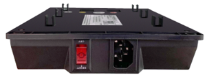Side view of control box