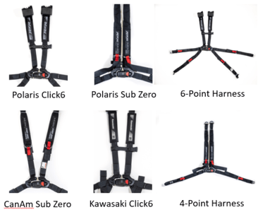 Recalled IMMI SubZero 4-point and IMMI Click6 6-point UTV harnesses